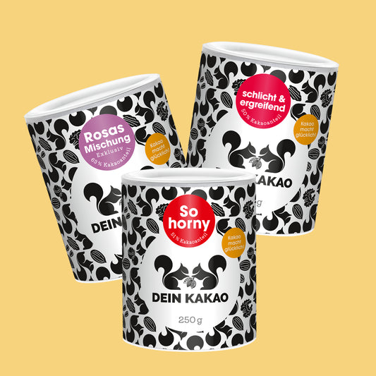 Bestseller-3er-Set 750 g Bio-Schokoladenpulver