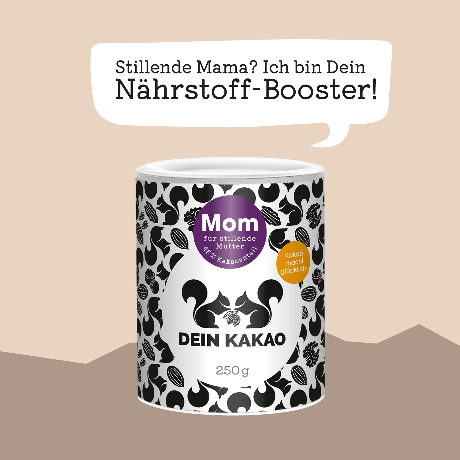 Schokoladenpulver – unser Schwangerschafts- und Stillzeit-Trio 750 g