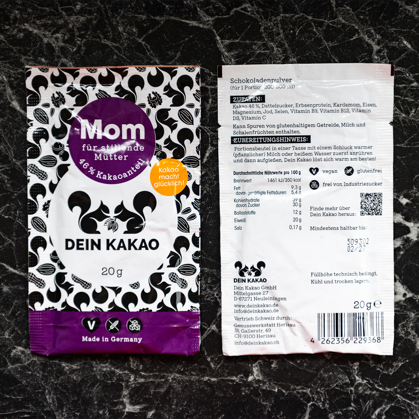 Mom Schokoladenpulver 20er-Box 400 g