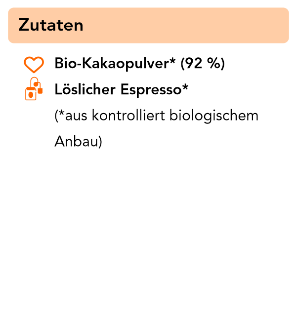 Guten Morgen! Unser Bio Schokoladenpulver mit Espresso 250 g