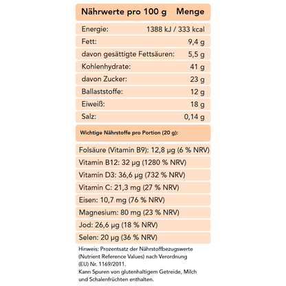 MOM2B Schokoladenpulver für Schwangere 250 g