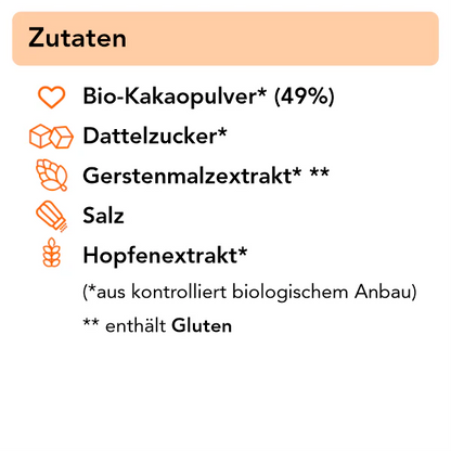 Schlummi Bio Schokoladenpulver zum Einschlafen 250 g