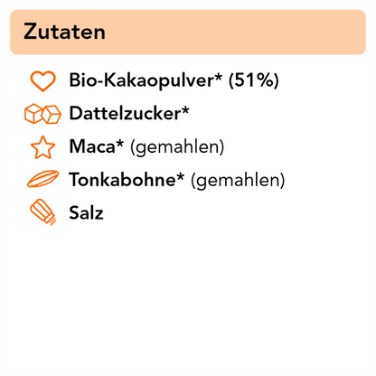 So horny Verführerisches Bio Schokoladenpulver mit Maca, Ginseng & Tonka 250 g