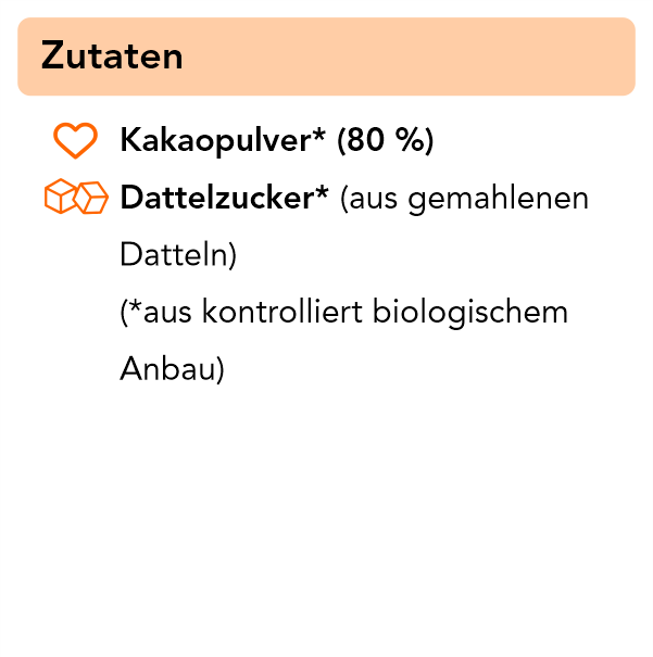 achtzig pro Bio Schokoladenpulver mit 80 % Kakaogehalt 250 g