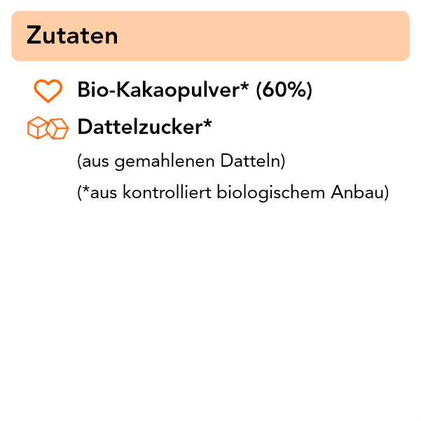 sechzig pro Bio Schokoladenpulver mit 60 % Kakaogehalt 250 g