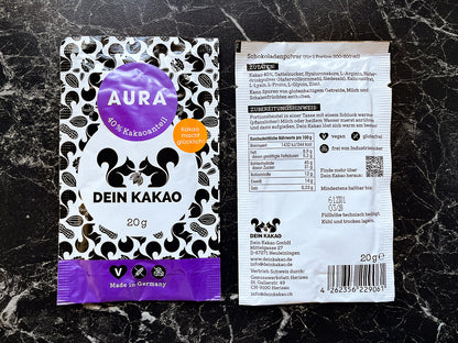 AURA Dein Beauty-Schokoladenpulver mit Fokus auf Kollagen & Selfcare 20er-Box 400 g