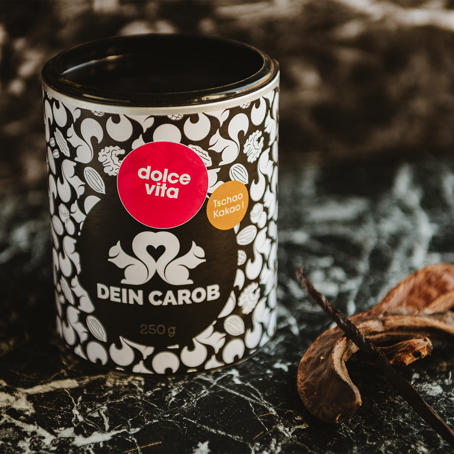 dolce vita Bio-Carobpulver mit echter Bio-Vanille 250 g