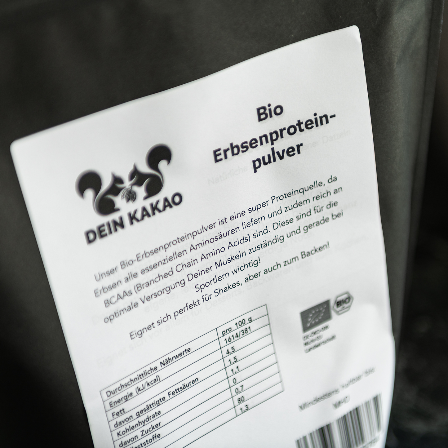 Bio Erbsenproteinpulver 1 kg