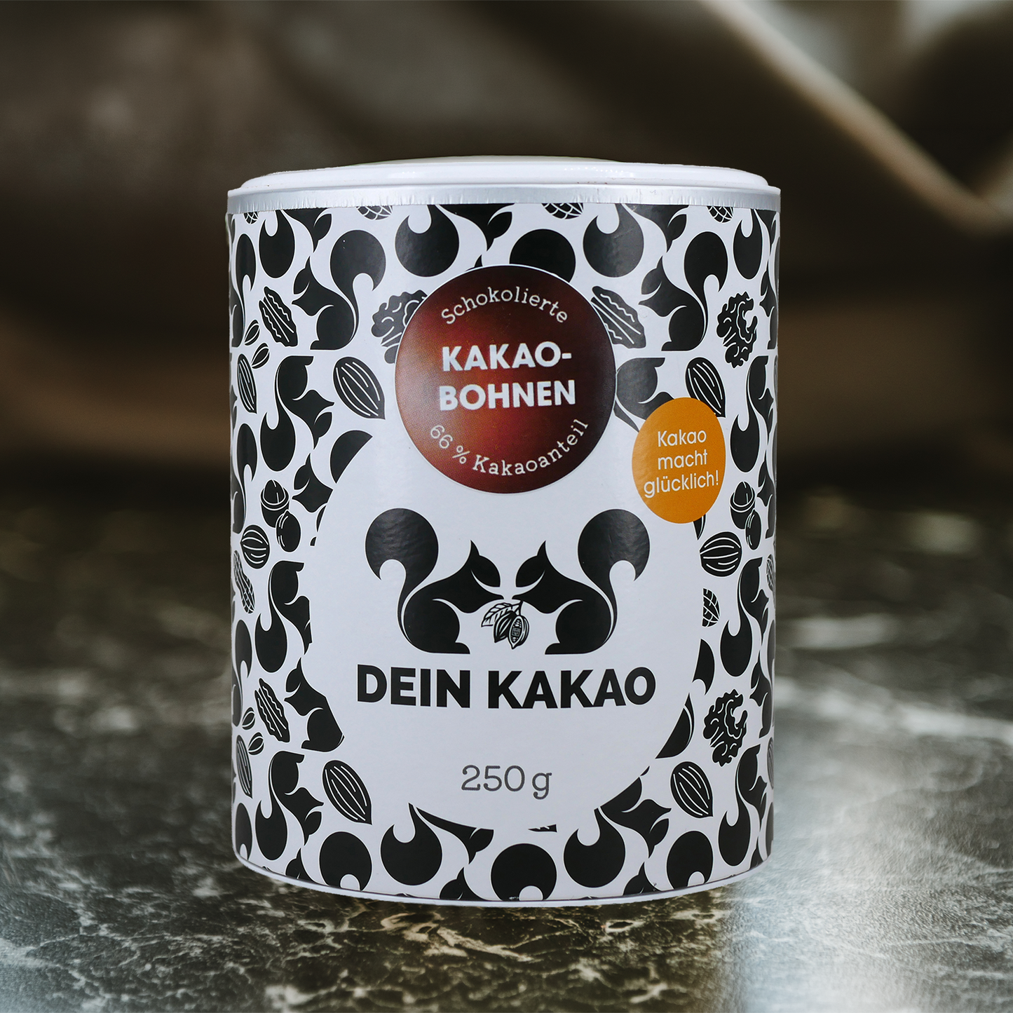 Bio karamellisierte, schokolierte Kakaobohnen in Zartbitter-Schokolade (66 %) 250 g