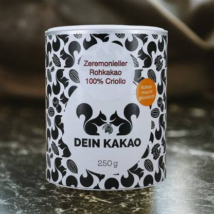 Bio Rohkakao Drops aus 100 % Criollo Kakao 250 g