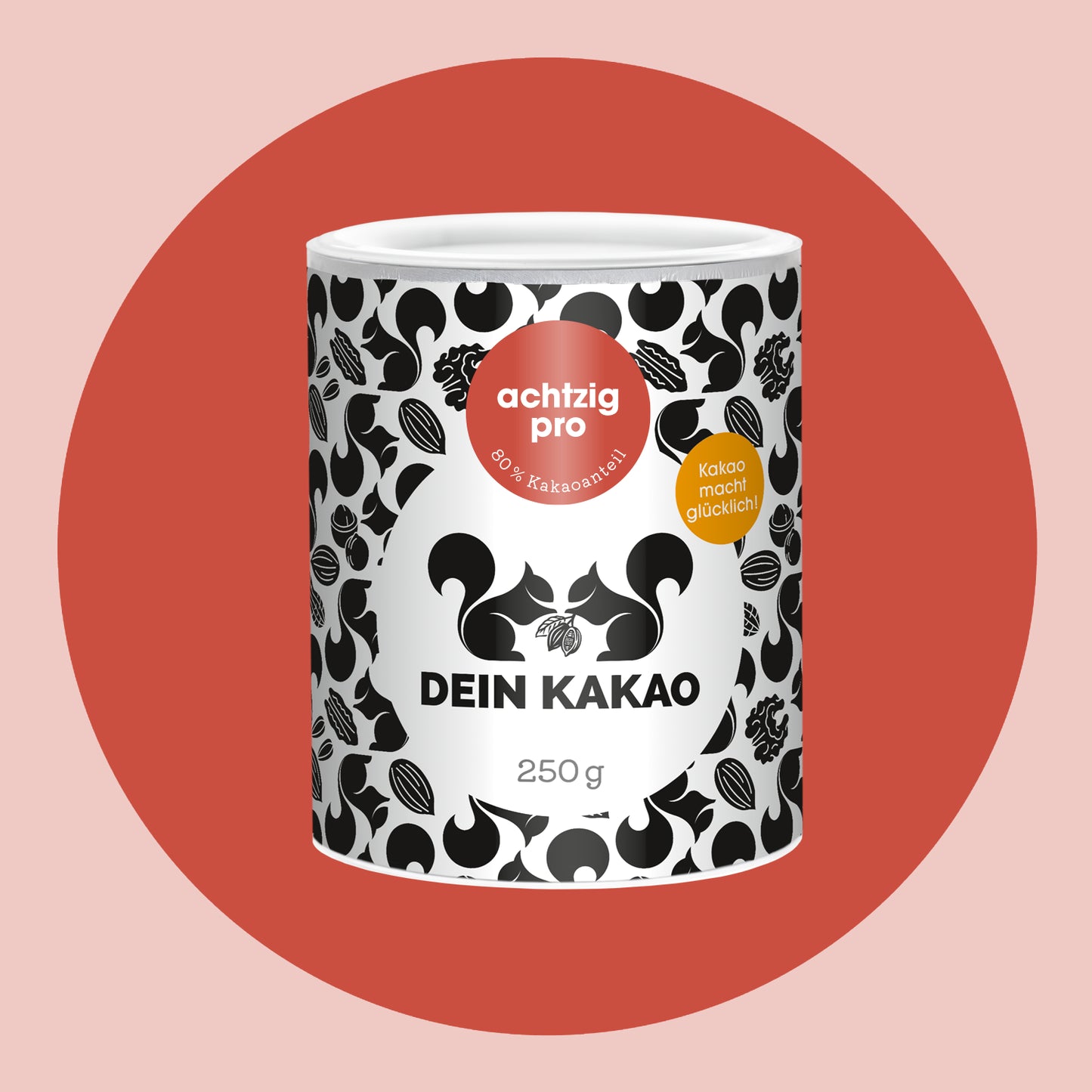 achtzig pro Bio Schokoladenpulver mit 80 % Kakaogehalt 250 g