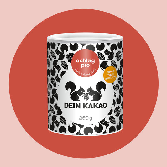 achtzig pro Bio Schokoladenpulver mit 80 % Kakaogehalt 250 g