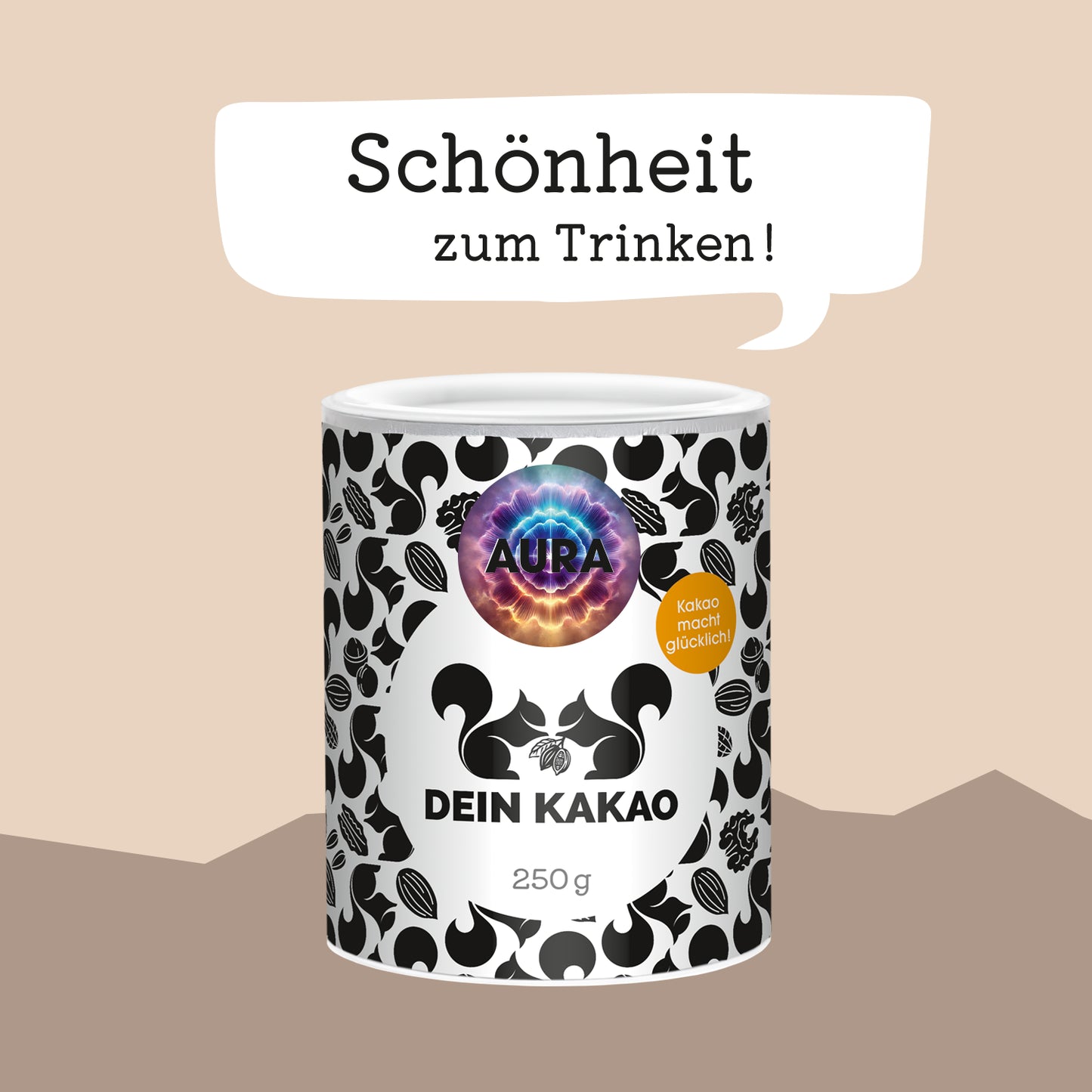 AURA Dein Beauty-Schokoladenpulver mit Fokus auf Kollagen & Selfcare 250 g