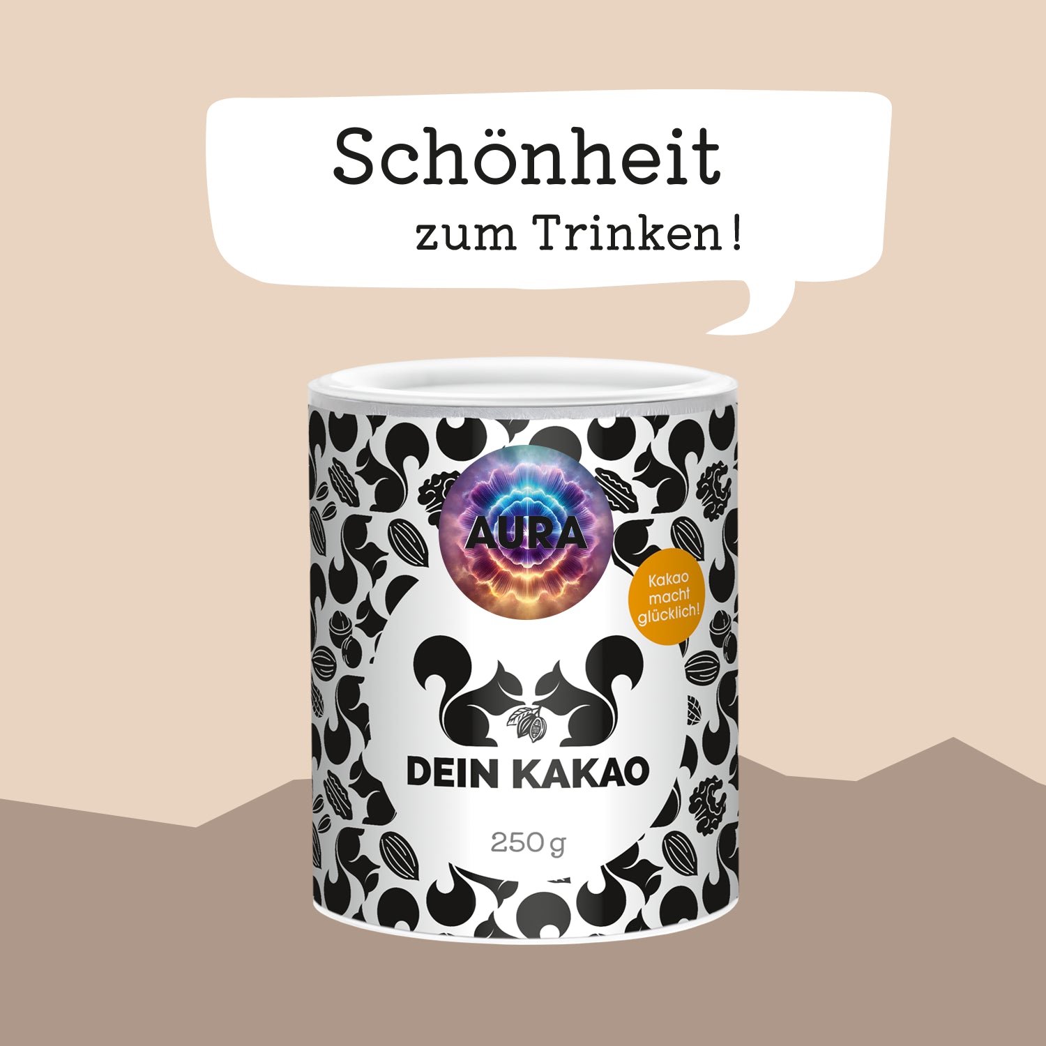 AURA Dein Beauty-Schokoladenpulver mit Fokus auf Kollagen & Selfcare 250 g