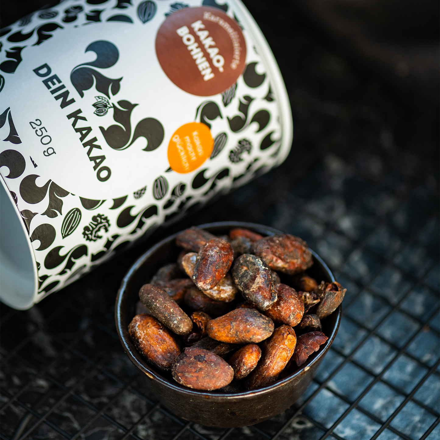 Bio geröstete, karamellisierte Kakaobohnen 250 g
