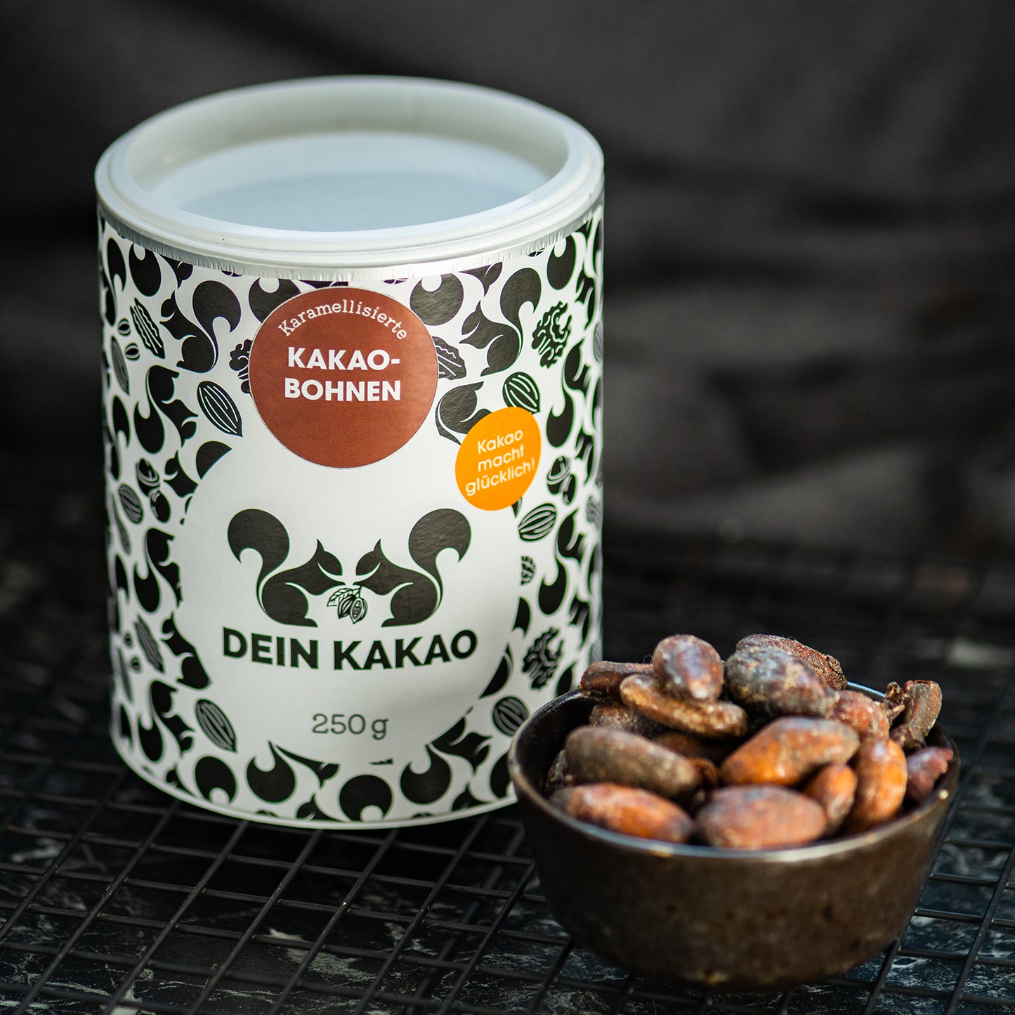 Bio geröstete, karamellisierte Kakaobohnen 250 g