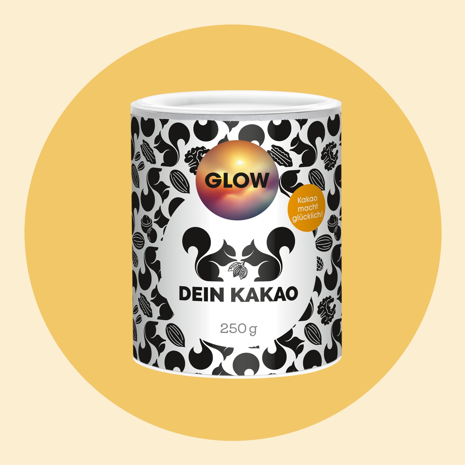 GLOW Bio-Trinkschokoladenpulver mit Matcha, Chlorella und Spirulina 250 g