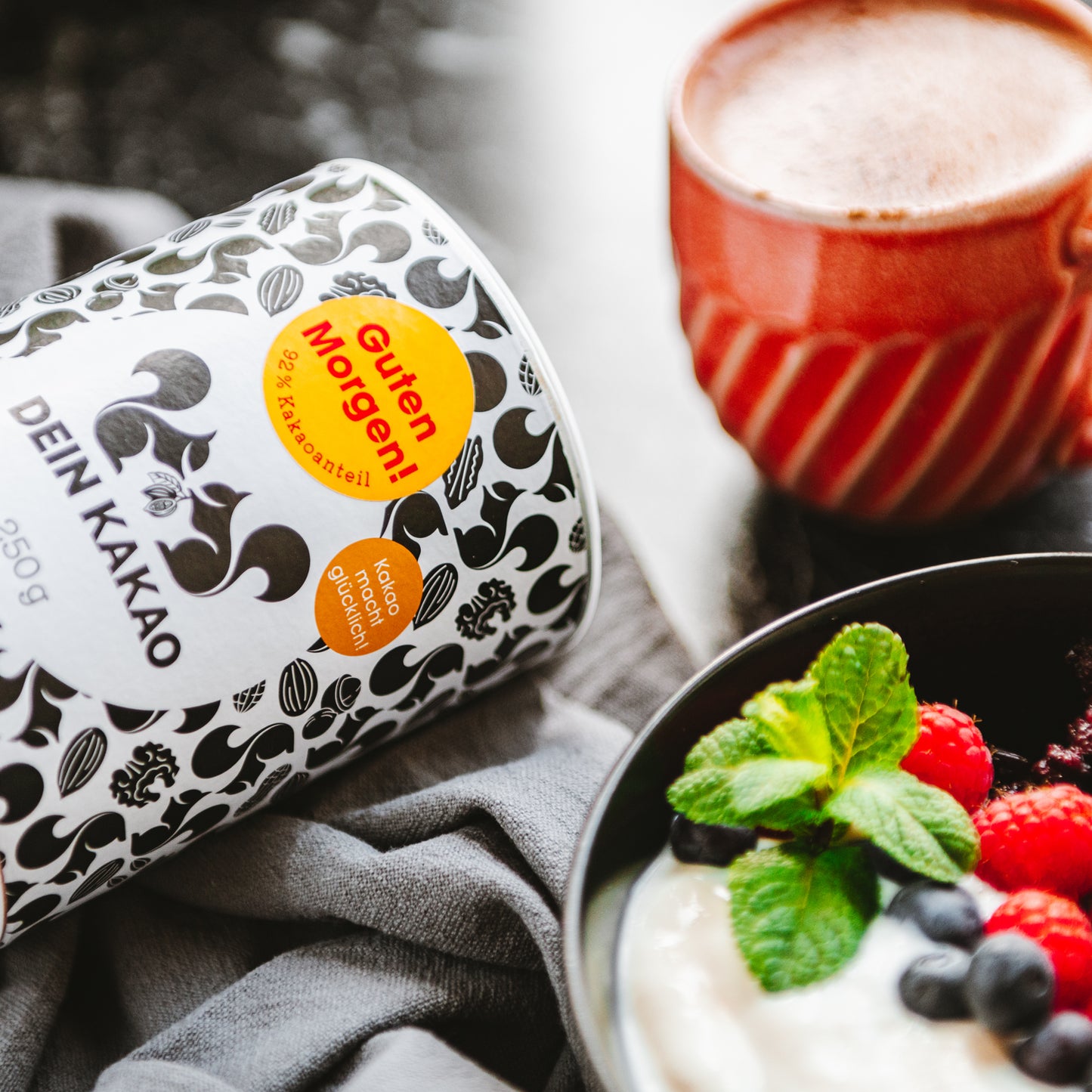 Guten Morgen! Unser Bio Schokoladenpulver mit Espresso 250 g