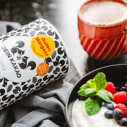Guten Morgen! Unser Bio Schokoladenpulver mit Espresso 250 g