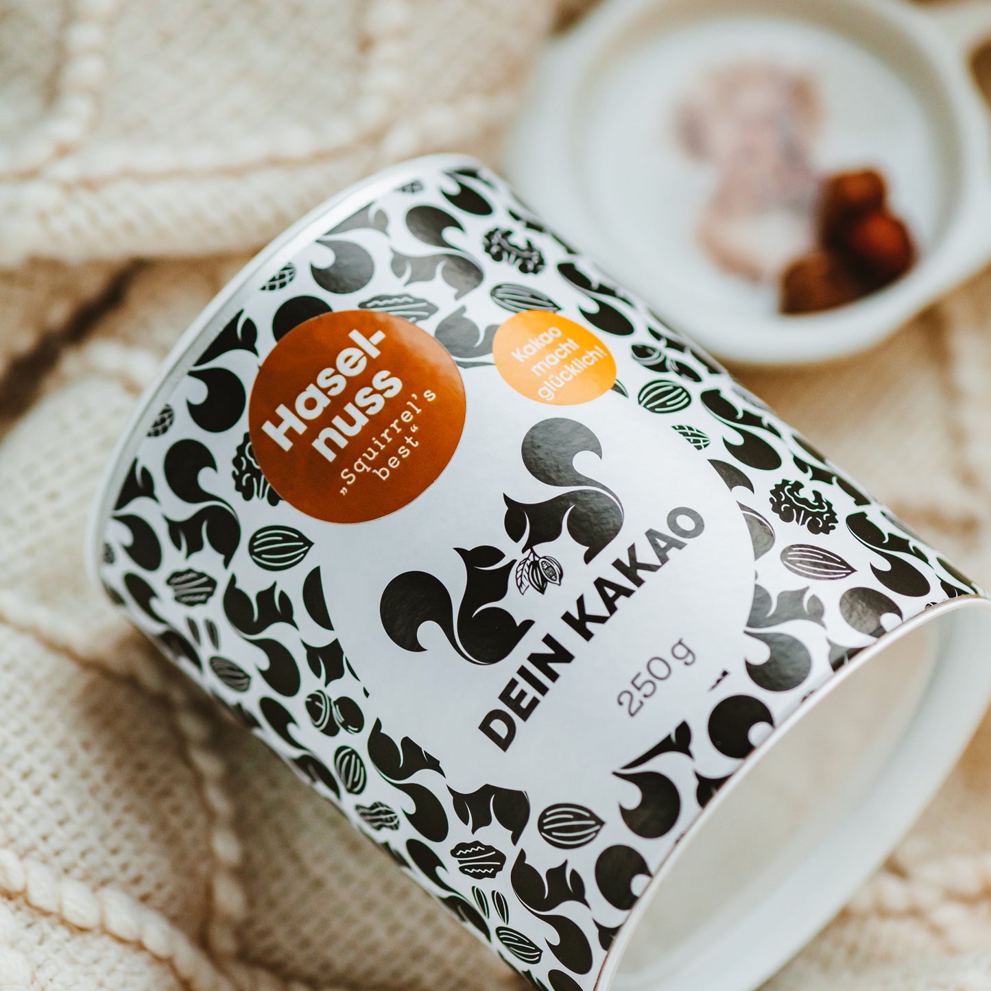 Haselnuss Bio Schokoladenpulver 250 g mit gemahlenen Haselnüssen aus dem Piemont