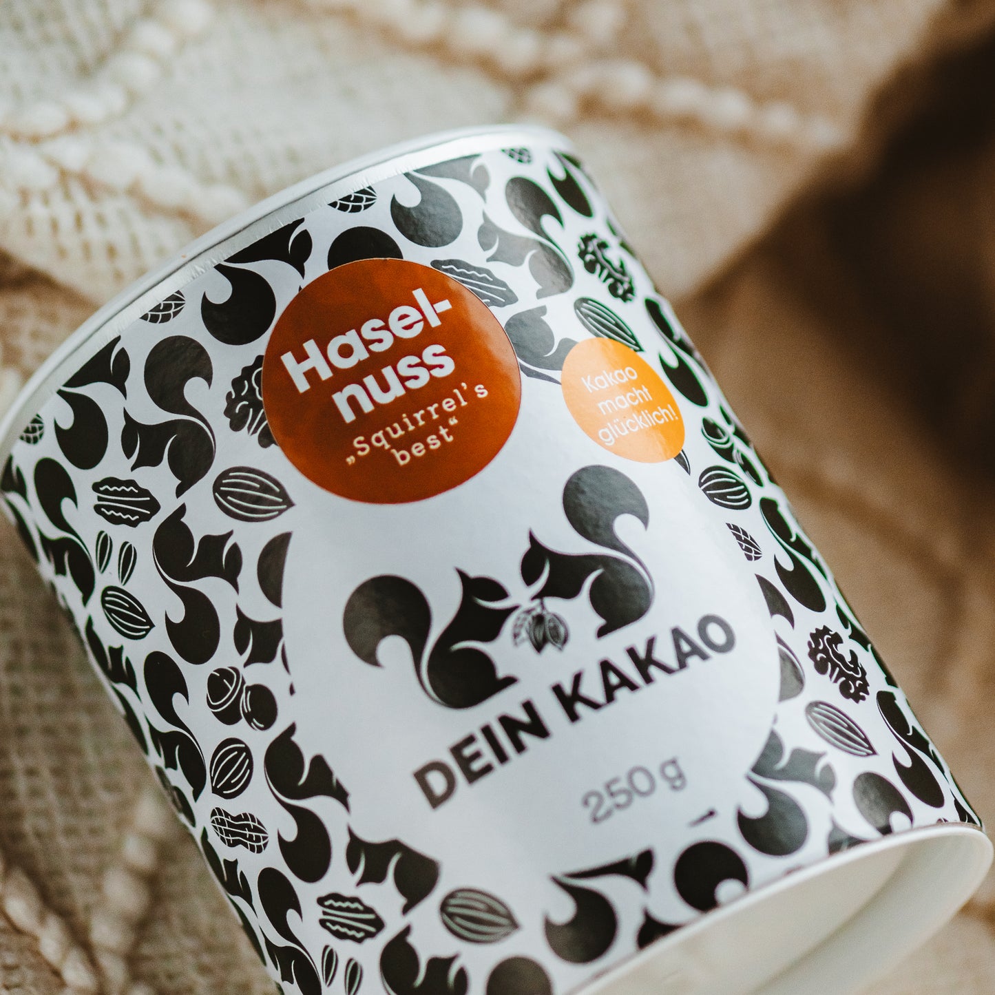 Haselnuss Bio Schokoladenpulver 250 g mit gemahlenen Haselnüssen aus dem Piemont