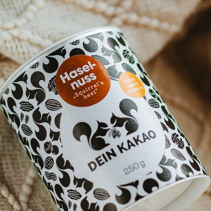 Haselnuss Bio Schokoladenpulver 250 g mit gemahlenen Haselnüssen aus dem Piemont