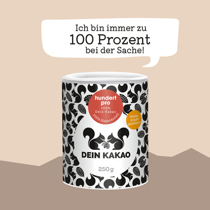 hundert pro Bio Kakaopulver mit 100 % Kakao 250 g