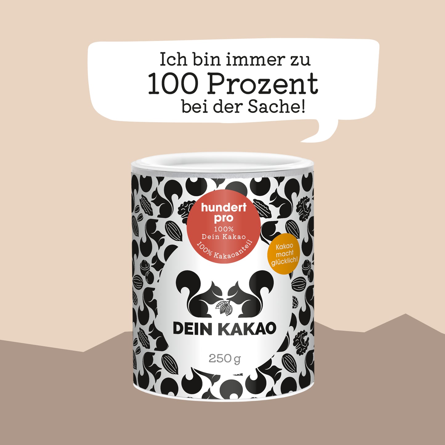 Unser Puristen-Trio als Geschenkset 750 g Bio-Schokoladenpulver