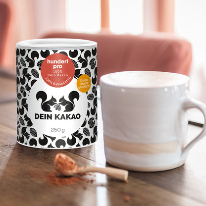 Unser Puristen-Trio als Geschenkset 750 g Bio-Schokoladenpulver