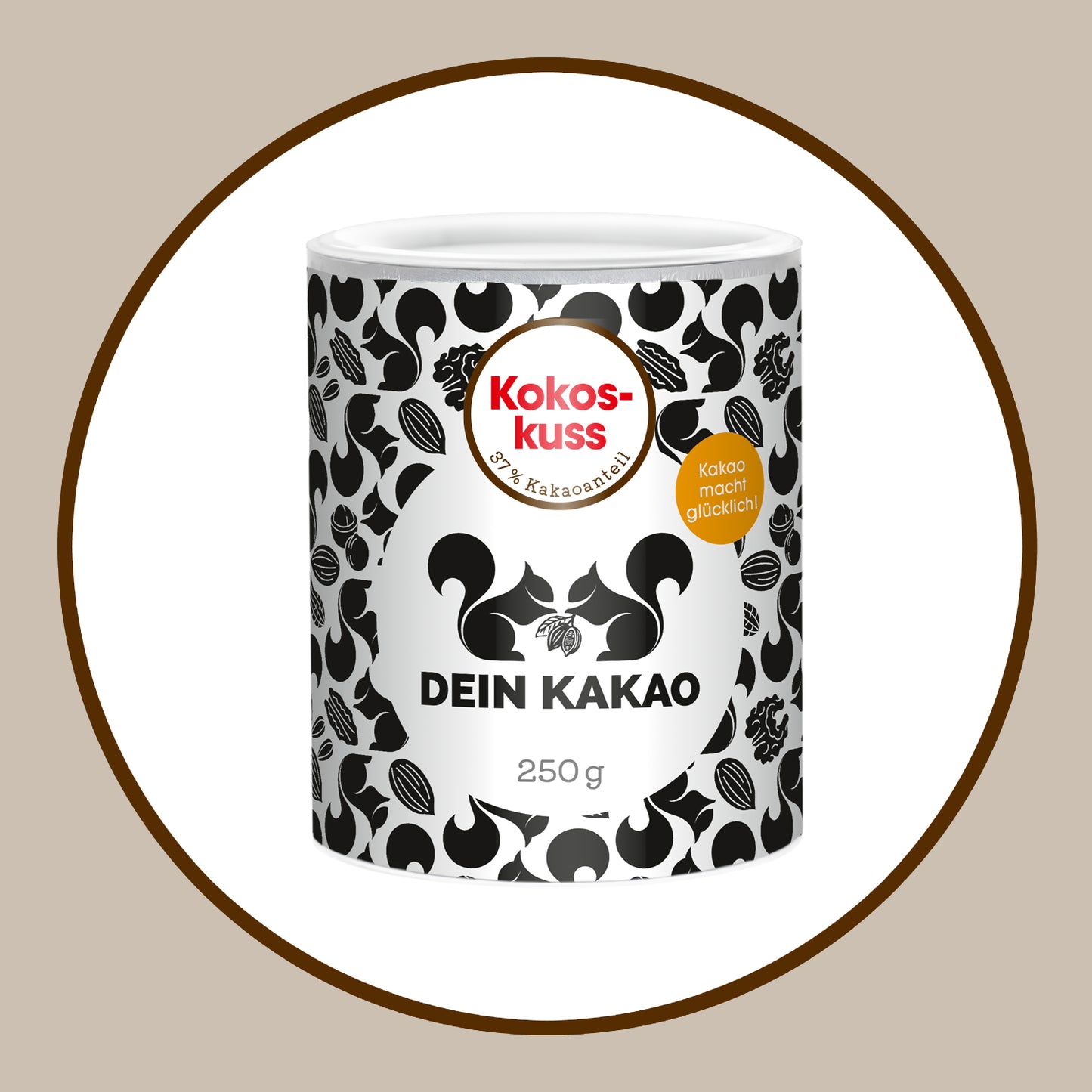 Kokoskuss Unser Bio Kokosnuss Schokoladenpulver 250 g