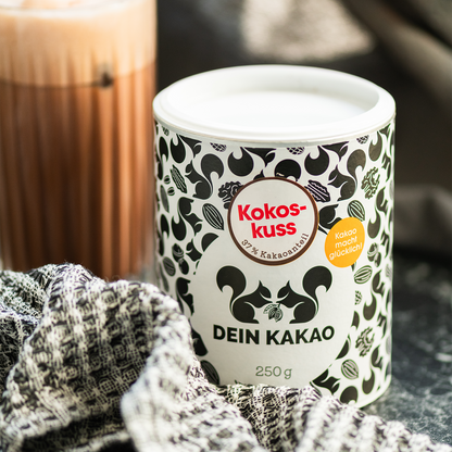 Kokoskuss Unser Bio Kokosnuss Schokoladenpulver 250 g