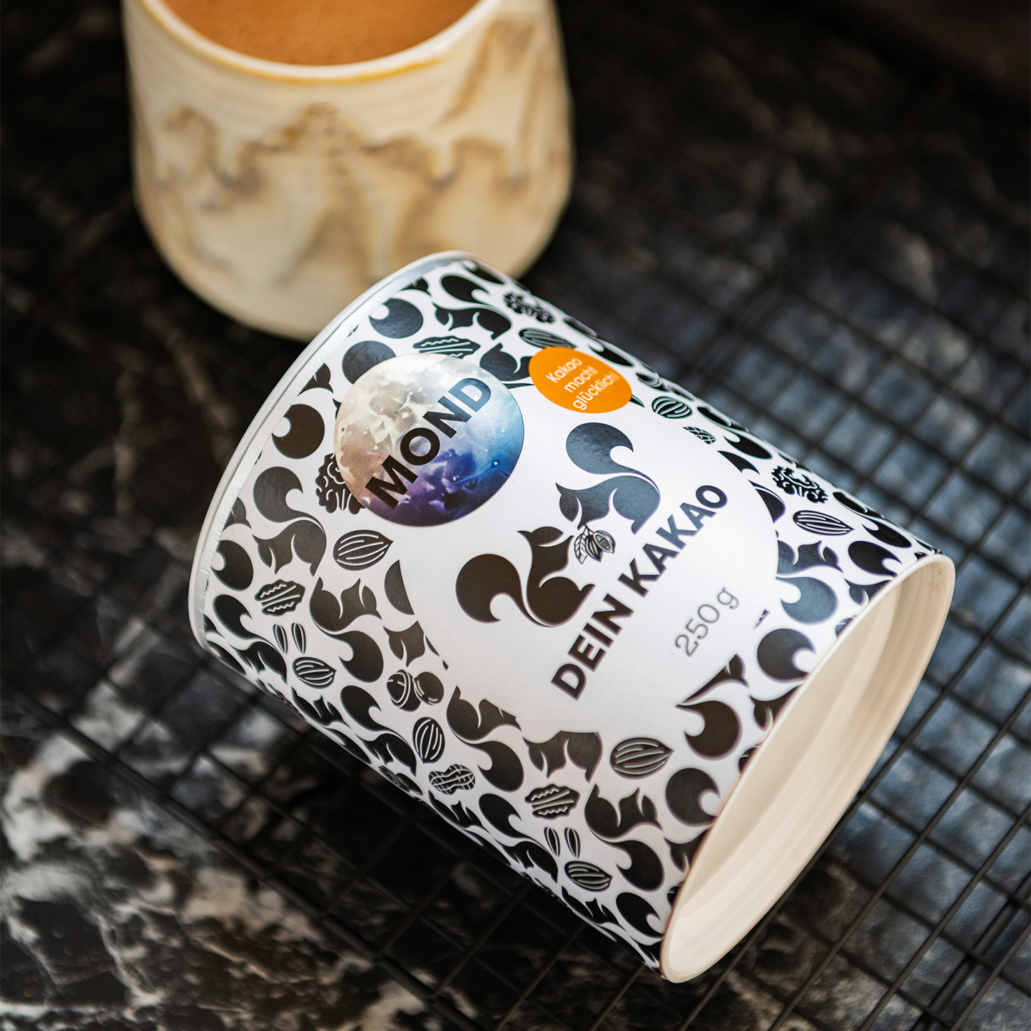 MOND Unser Bio Schokoladenpulver mit Ashwagandha und Kurkuma 250 g