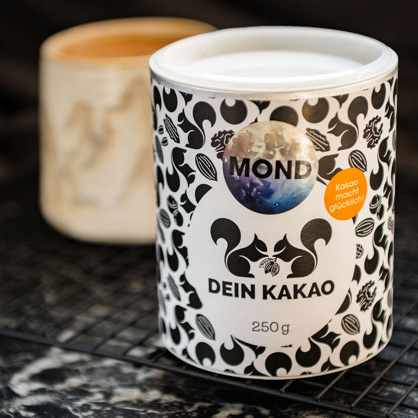 MOND Unser Bio Schokoladenpulver mit Ashwagandha und Kurkuma 250 g