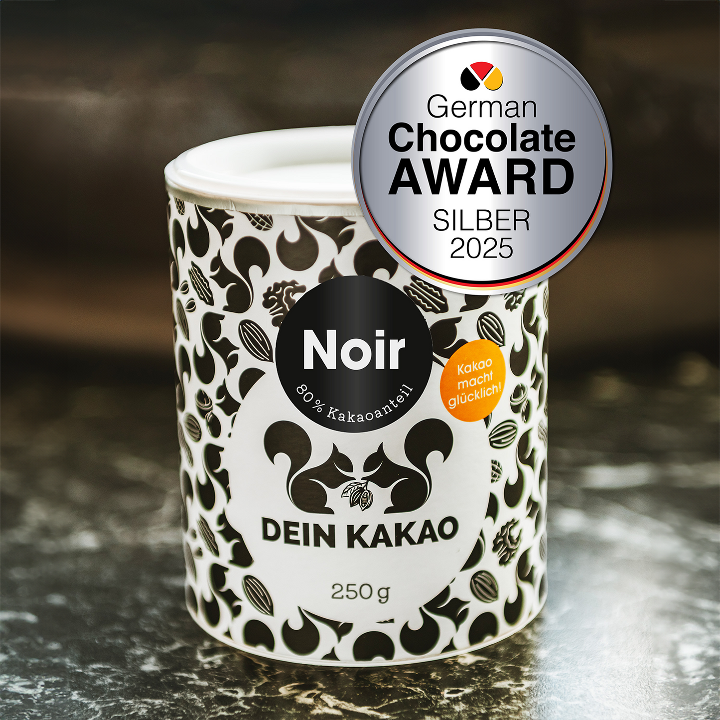 Noir Veganes Bio-Schokoladenpulver mit Ingwer, Lakritze und Yuzu 250 g