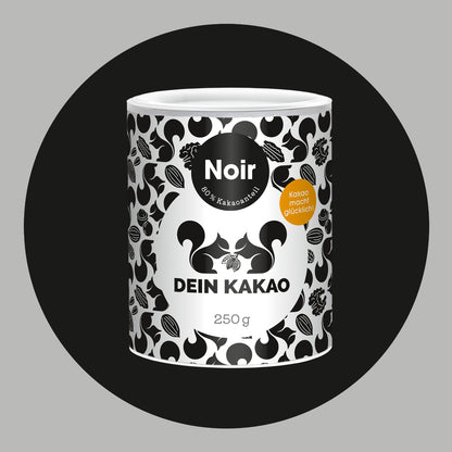 Noir Veganes Bio-Schokoladenpulver mit Ingwer, Lakritze und Yuzu 250 g