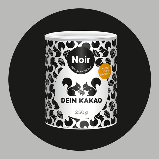 Noir Veganes Bio-Schokoladenpulver mit Ingwer, Lakritze und Yuzu 250 g