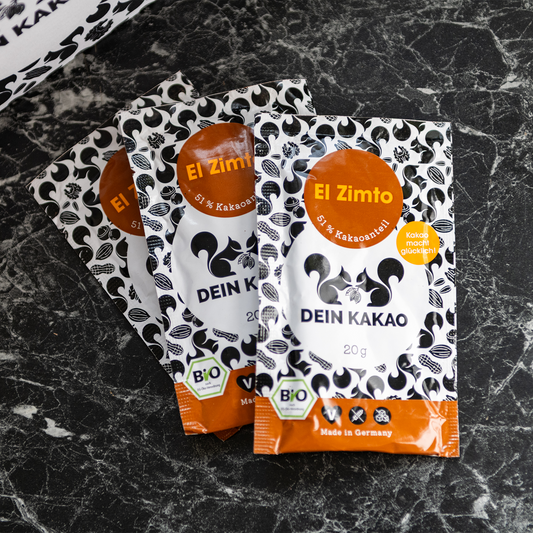 El Zimto Bio-Schokoladenpulver 20er-Box 400 g