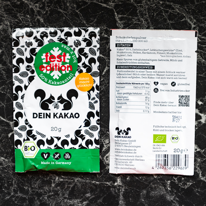 fest edition Bio-Schokoladenpulver 20er-Box 400 g