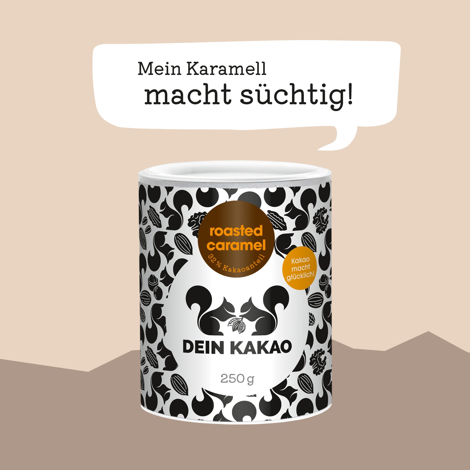 roasted caramel Karamell Schokoladenpulver 250 g