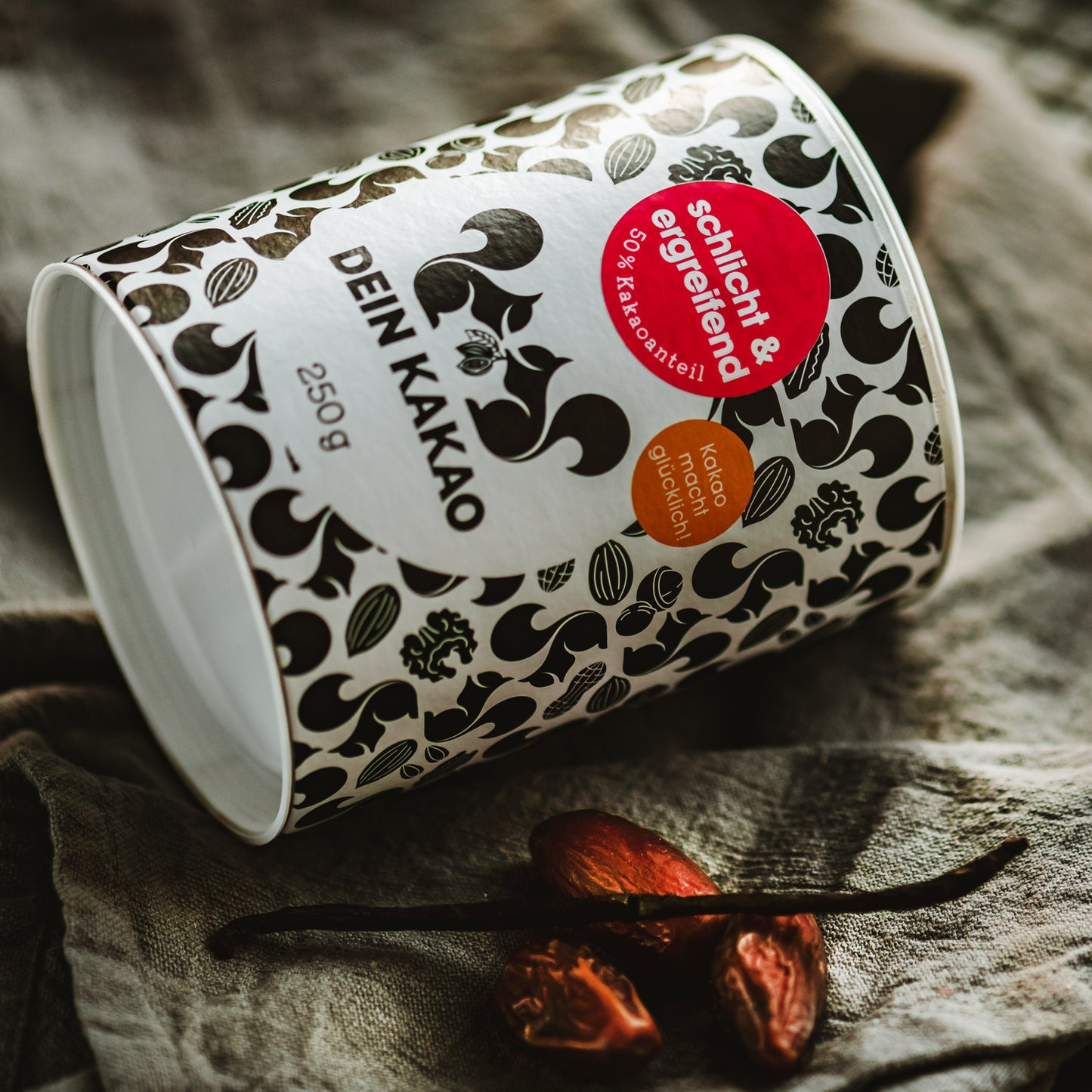 schlicht & ergreifend Bio Schokoladenpulver mit Madagaskar-Vanille 250 g