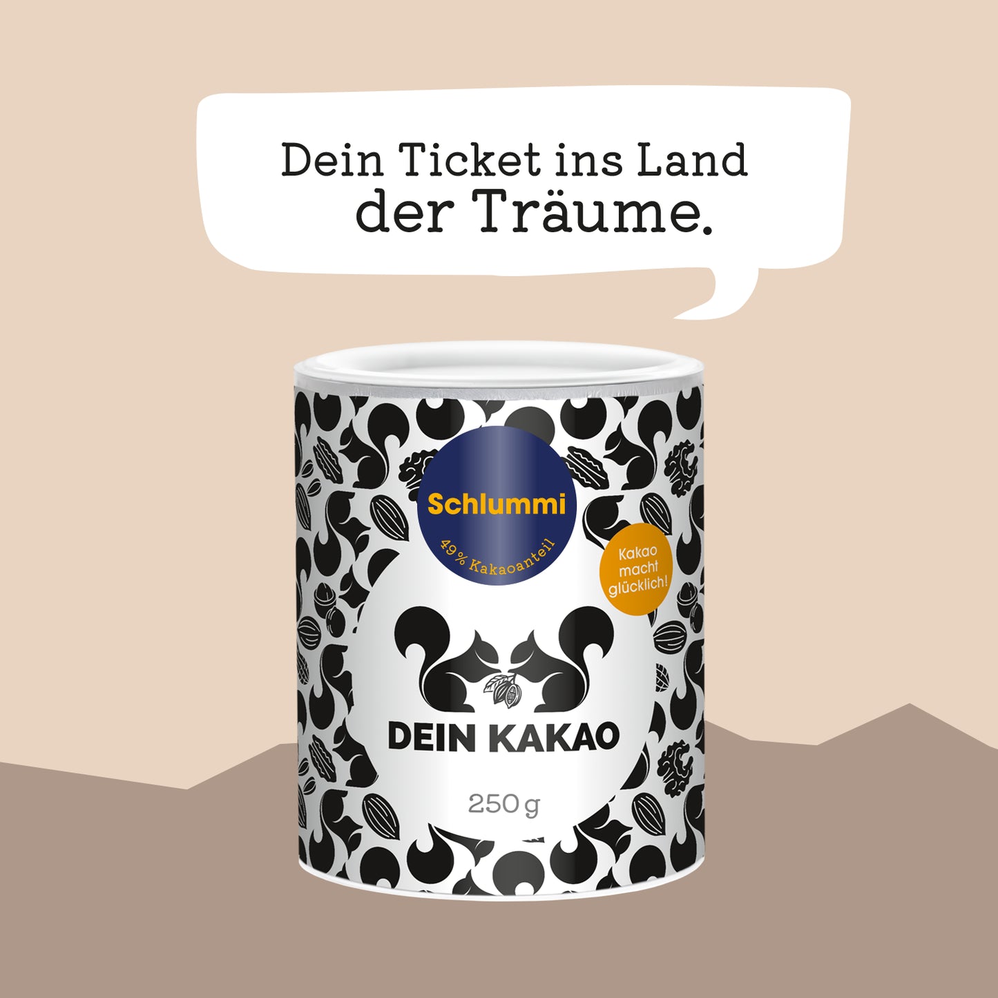 Schlummi Bio Schokoladenpulver zum Einschlafen 250 g
