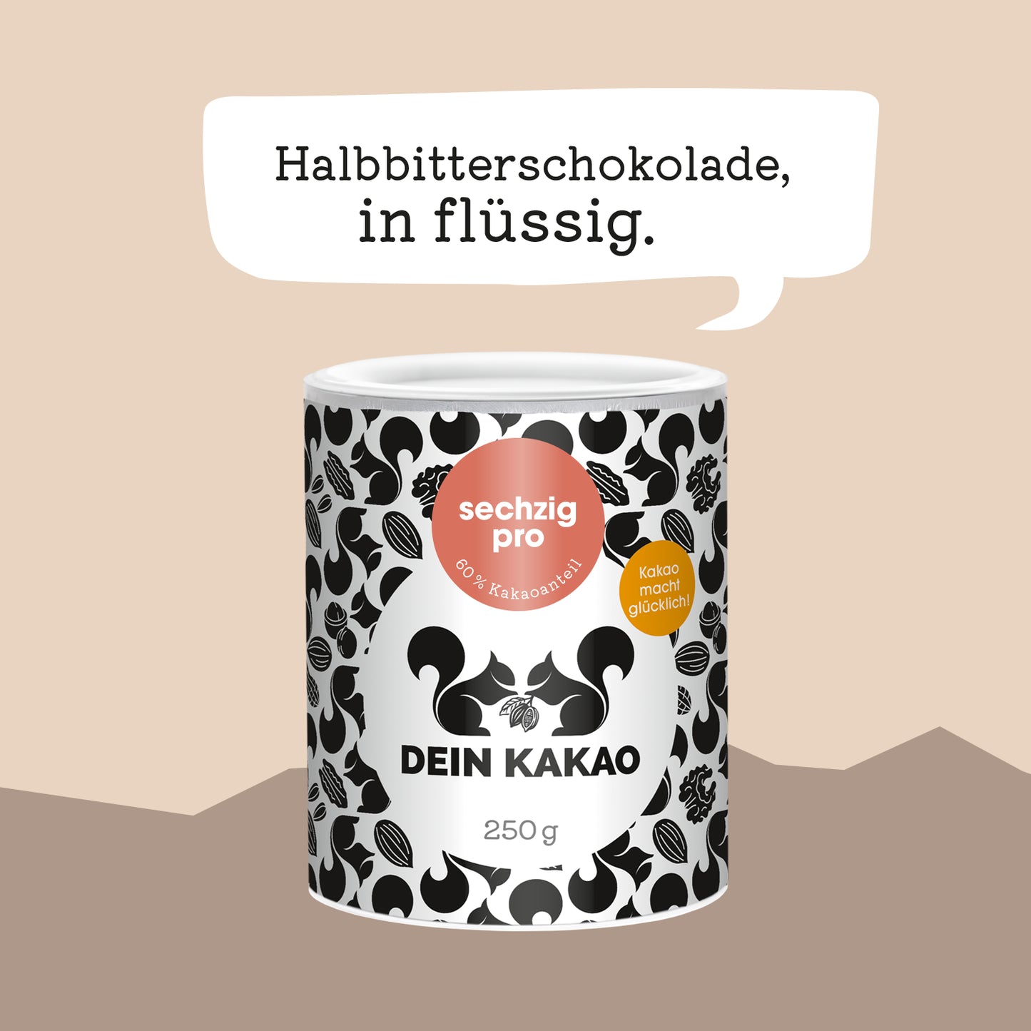 Unser Puristen-Trio als Geschenkset 750 g Bio-Schokoladenpulver