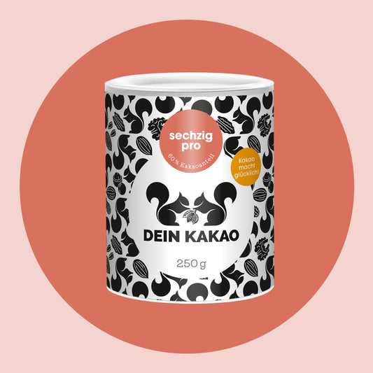 sechzig pro Bio Schokoladenpulver mit 60 % Kakaogehalt 250 g