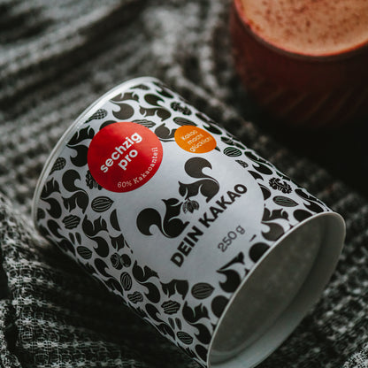 sechzig pro Bio Schokoladenpulver mit 60 % Kakaogehalt 250 g