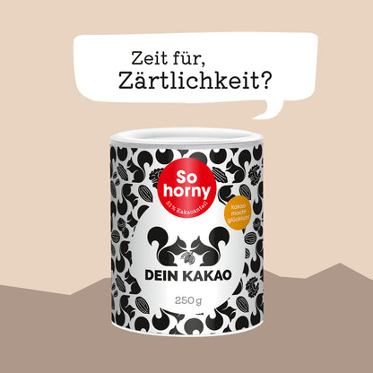 So horny Verführerisches Bio Schokoladenpulver mit Maca, Ginseng & Tonka 250 g