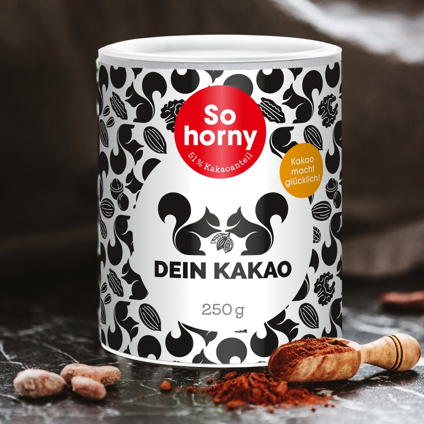 So horny Verführerisches Bio Schokoladenpulver mit Maca, Ginseng & Tonka 250 g