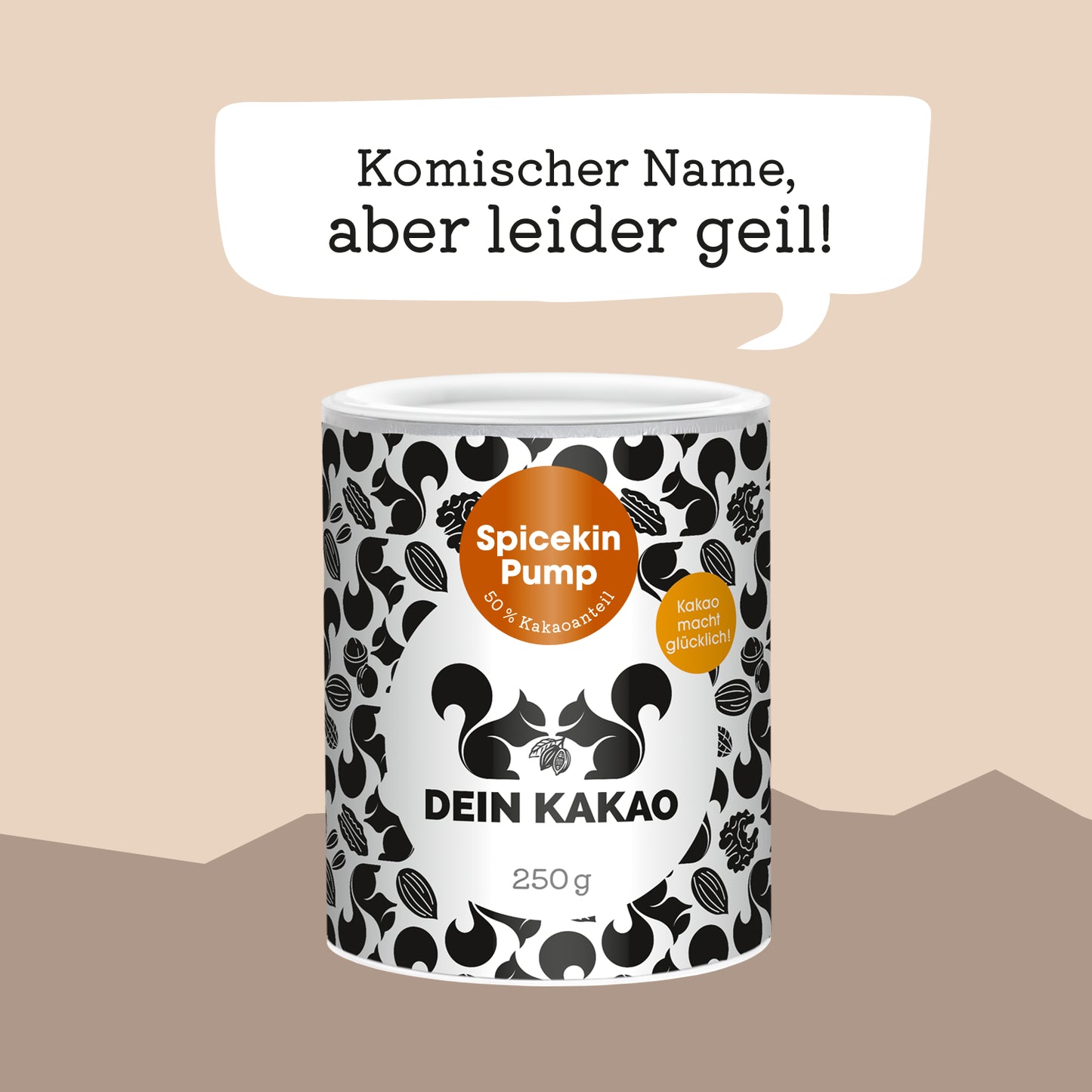 Spicekin Pump Bio Schokoladenpulver mit Bio Kürbispulver aus der Steiermark 250 g