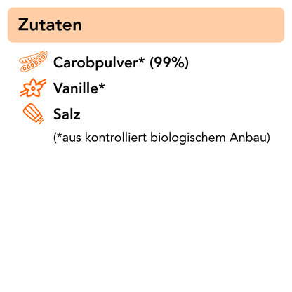 dolce vita – unser Bio Getränkepulver auf Carobbasis mit echter Vanille 250 g